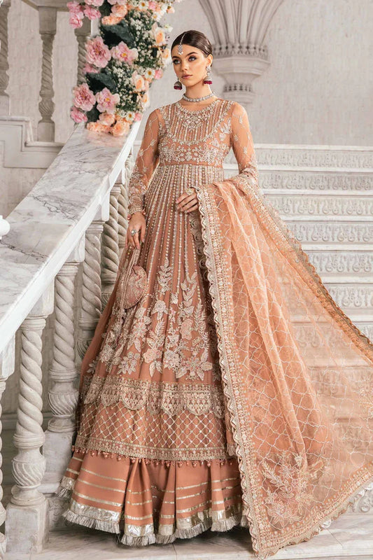 3 Piece Unstitched Embroidered Suit | BD-2804 Ash Pink