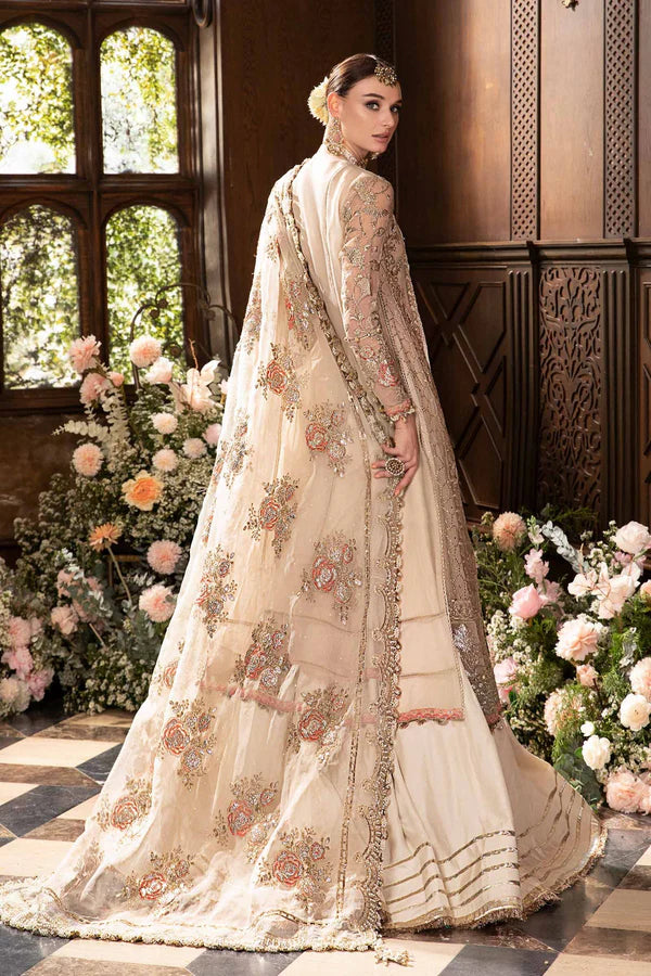 3 Piece Unstitched Embroidered Suit | BD-2805 Ivory